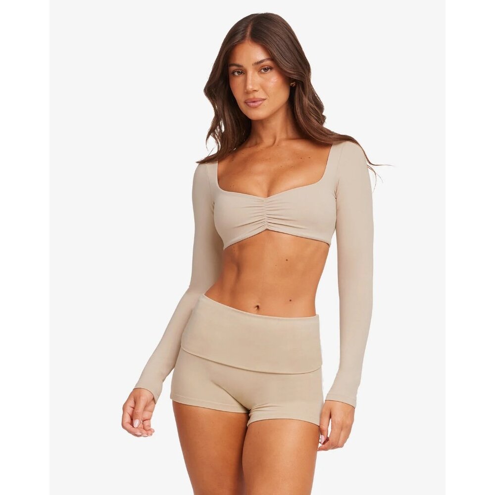 CSB Form Margo L/S Top Sz M Fawn - Picture 1 of 8